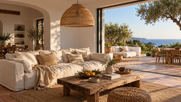 10 conseils pour bien choisir un lustre en rotin au-dessus du canapé
